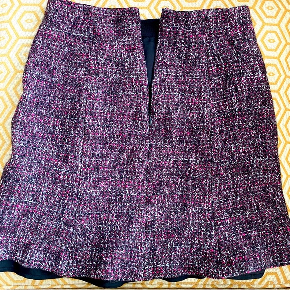 Club Monaco Burgundy Purple Pattern Mini Skirt Size 2 - Picture 1 of 7